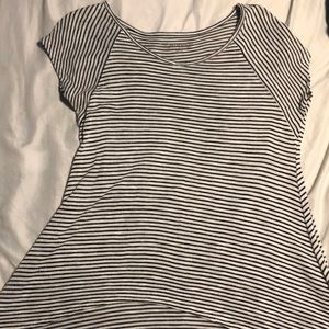 A black and white striped shirt